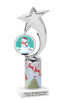 Snowman theme trophy. Christmas column. Choice of artwork.   Great for all of your holiday events and contests. 6061s