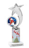 Snowman theme trophy. Christmas column. Choice of artwork.   Great for all of your holiday events and contests. 6061s