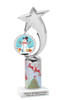 Snowman theme trophy. Christmas column. Choice of artwork.   Great for all of your holiday events and contests. 6061s