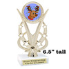 Reindeer Trophy.   6.5" tall.  Includes free engraving.   A Premier exclusive design! h415