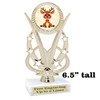 Reindeer Trophy.   6.5" tall.  Includes free engraving.   A Premier exclusive design! h415