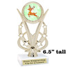 Reindeer Trophy.   6.5" tall.  Includes free engraving.   A Premier exclusive design! h415