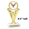 Reindeer Trophy.   6.5" tall.  Includes free engraving.   A Premier exclusive design! h501