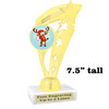 Reindeer Trophy.   7.5" tall.  Includes free engraving.   A Premier exclusive design! ph113