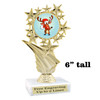 Reindeer Trophy.   6" tall.  Includes free engraving.   A Premier exclusive design! 696