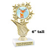 Reindeer Trophy.   6" tall.  Includes free engraving.   A Premier exclusive design! 696