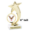 Reindeer Trophy.   6" tall.  Includes free engraving.   A Premier exclusive design! 6061g