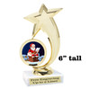 Santa Trophy.   6" tall.  Includes free engraving.   A Premier exclusive design! 6061g