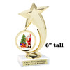 Santa Trophy.   6" tall.  Includes free engraving.   A Premier exclusive design! 6061g