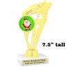 Santa Trophy.  7.5" tall.  Includes free engraving.   A Premier exclusive design! ph113