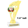 Santa Trophy.  7.5" tall.  Includes free engraving.   A Premier exclusive design! ph113