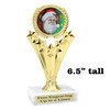 Santa Trophy.  6.5" tall.  Includes free engraving.   A Premier exclusive design! h501