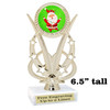 Santa Trophy.  6.5" tall.  Includes free engraving.   A Premier exclusive design! h415