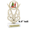 Santa Trophy.  6.5" tall.  Includes free engraving.   A Premier exclusive design! h415