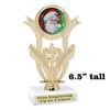 Santa Trophy.  6.5" tall.  Includes free engraving.   A Premier exclusive design! h414