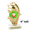Santa Trophy.  6" tall.  Includes free engraving.   A Premier exclusive design! ph55