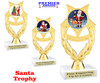 Santa Trophy.  6" tall.  Includes free engraving.   A Premier exclusive design! ph97