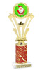 Santa Trophy.   Includes free engraving.   Choice of column color and trophy height. A Premier exclusive design! h416
