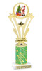 Santa Trophy.   Includes free engraving.   Choice of column color and trophy height. A Premier exclusive design! h416-2