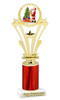 Santa Trophy.   Includes free engraving.   Choice of column color and trophy height. A Premier exclusive design! h416-2