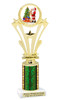 Santa Trophy.   Includes free engraving.   Choice of column color and trophy height. A Premier exclusive design! h416-2