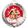 Gingerbread House Medal.  Choice of 9 designs.  Includes free engraving and neck ribbon  (md52s