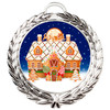 Gingerbread House Medal.  Choice of 9 designs.  Includes free engraving and neck ribbon  (md52s