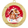 Gingerbread House Medal.  Choice of 9 designs.  Includes free engraving and neck ribbon  (940g