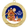 Gingerbread House Medal.  Choice of 9 designs.  Includes free engraving and neck ribbon  (940g