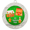 Gingerbread House Medal.  Choice of 9 designs.  Includes free engraving and neck ribbon  (940s