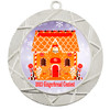 Gingerbread House Medal.  Choice of 9 designs.  Includes free engraving and neck ribbon  (940s