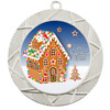 Gingerbread House Medal.  Choice of 9 designs.  Includes free engraving and neck ribbon  (940s