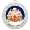 Gingerbread House Medal.  Choice of 9 designs.  Includes free engraving and neck ribbon  (940s