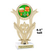 Gingerbread House Trophy.  6.5" tall.  Includes free engraving.   A Premier exclusive design! h414