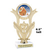 Gingerbread House Trophy.  6.5" tall.  Includes free engraving.   A Premier exclusive design! h414