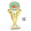 Gingerbread House Trophy.  6.5" tall.  Includes free engraving.   A Premier exclusive design! h501