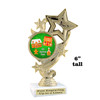 Gingerbread House Trophy.  6" tall.  Includes free engraving.   A Premier exclusive design! f649