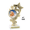 Gingerbread House Trophy.  6" tall.  Includes free engraving.   A Premier exclusive design! f649