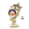 Gingerbread House Trophy.  6" tall.  Includes free engraving.   A Premier exclusive design! f649