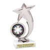 Snowflake theme trophy.  6" tall with choice of snowflake.  Great for your Winter themed events! 6061s