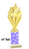 Snowflake theme trophy. Choice of figure.  10" tall - Great for all of your holiday events and contests.  sub 15