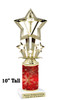 Snowflake theme trophy. Choice of figure.  10" tall - Great for all of your holiday events and contests.  sub 17