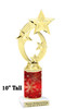 Snowflake theme trophy. Choice of figure.  10" tall - Great for all of your holiday events and contests.  sub 17