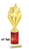 Snowflake theme trophy. Choice of figure.  10" tall - Great for all of your holiday events and contests.  sub 17