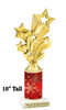 Snowflake theme trophy. Choice of figure.  10" tall - Great for all of your holiday events and contests.  sub 17