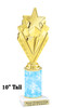 Snowflake theme trophy. Choice of figure.  10" tall - Great for all of your holiday events and contests.  sub 18