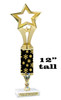 Snowflake theme trophy. Choice of figure.  12" tall - Great for all of your holiday events and contests.  sub 2