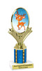 Reindeer Trophy.   Choice of column color and trophy height.  Includes free engraving.   A Premier exclusive design! 90075-1