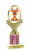 Reindeer Trophy.   Choice of column color and trophy height.  Includes free engraving.   A Premier exclusive design! 90075-2