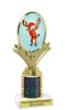 Reindeer Trophy.   Choice of column color and trophy height.  Includes free engraving.   A Premier exclusive design! 90075-4